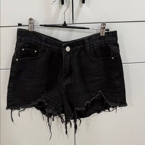 Stylish Black Denim Shorts